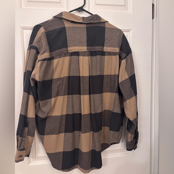 Aerie Anytime Fave Flannel Button Down Shirt - Picture 3 of 3